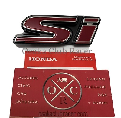 #ad New OEM 06 08 Honda Civic Si Front Grille Emblem Badge 07 FA5 FG2 75732 SVB A01 $54.95