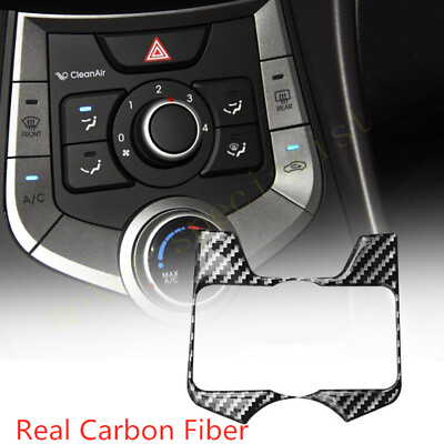 #ad Real Carbon Fiber Console Air Conditioning Frame For Hyundai Elantra 2011 2016 $31.99