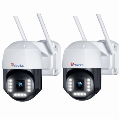 #ad 2PCS 4K 8MP Security Camera Ctronics WiFi Outdoor Camera Surveillance IP Camera $98.99