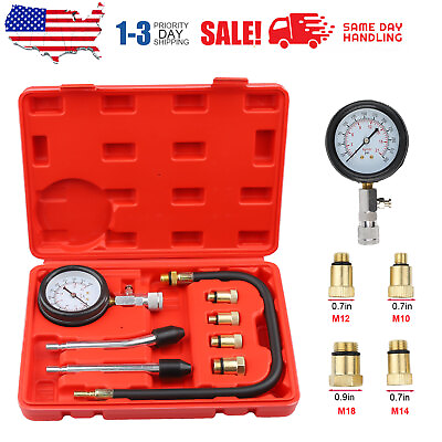 #ad #ad Petrol Engine Cylinder Compression Tester Kit for Automotive Motorcycle Tool Kit $16.99