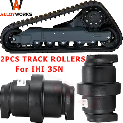 #ad 2PCS The Mini Excavator Bottom Roller Track Roller Fits IHI 35N Heavy Equipment $244.99