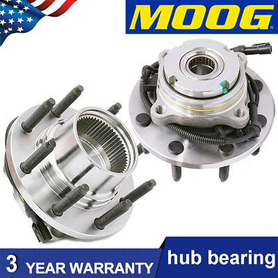 #ad 2X MOOG Front Wheel Hub Bearing For 1999 2000 2004 Ford F 250 Super Duty ABS $206.56