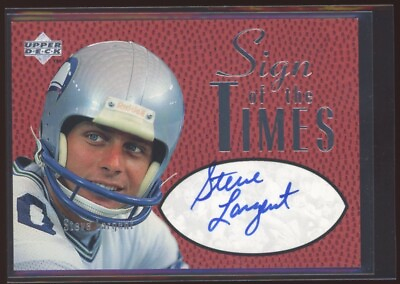 #ad 1997 Upper Deck Legends Steve Largent Sign of the Times auto autograph $399.99