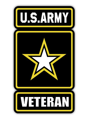 #ad US ARMY VETERAN MILITARY DECAL STICKER 3M USA MADE TRUCK VEHICLE WINDOW WALL $3.49