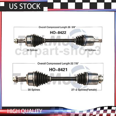 #ad CV Axle Shaft Front Joints For Honda Accord 2013 2014 $240.73