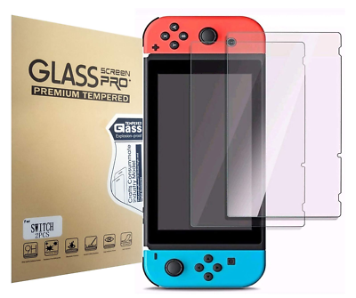 #ad 2 Pack For Nintendo Switch Premium HD Tempered Glass Screen Protector $5.99