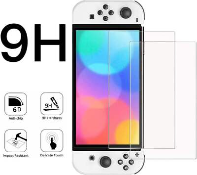 #ad 2 Pack New Nintendo Switch OLED 9H Hardness HD Tempered Glass Screen Protector $6.99