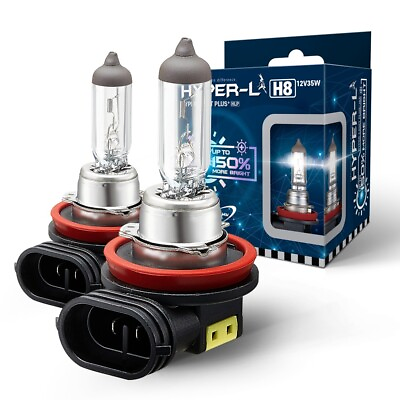 #ad 2 x H8 35W 12V Fog Lights Driving Lights Replacement Bulb 150% More light $10.50