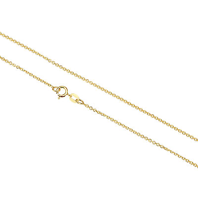 #ad 14K Real Solid Gold Diamond Cut 1.5mm Thin Dainty Cable Chain Necklace 16quot; 20quot; $311.25