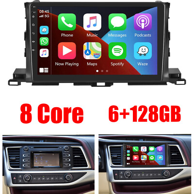 #ad For Toyota Highlander 2014 19 6128GB Android 13 Car Stereo Radio CarPlay GPS $229.99