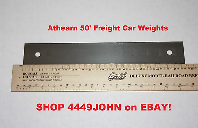 #ad Athearn HO Blue Box Kit Parts 3 Each 50#x27; FREIGHT Car Steel Weights ATH#90703 $12.75