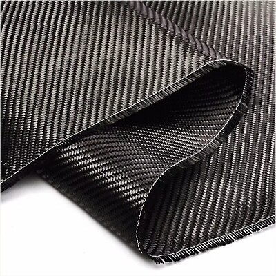 #ad #ad 36 inch Real Carbon Fiber Cloth 2 x 2 Twill Weave Carbon Fiber Fabric Roll 6 oz $18.89