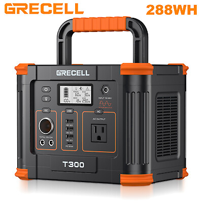 #ad GRECELL 288Wh Power Station Portable Outdoor amp; Indoor Solar Generator 78000mAh $199.99