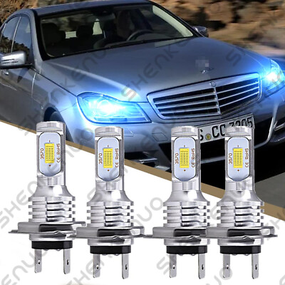 #ad 4X 8000K Headlight Highamp;Low Beam LED Bulbs For Mercedes Benz R350 2006 2010 $31.44