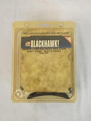 #ad Blackhawk Carbon Fiber Right Hand Holster w Paddle amp; Belt Loop $19.99