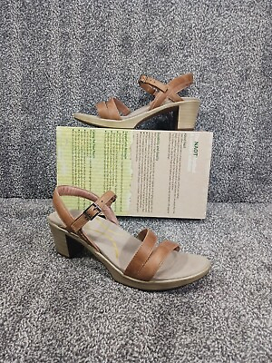 #ad 👞 New NAOT Womens US 9 EU 40 Tan Heeled Nubuck Pump Sandals Shoes Latte Brown $93.40