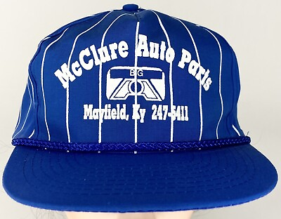 Vintage McClure Auto Parts Big A Cap Snap Bake Trucker Hat Mayfield Kentucky O $16.99