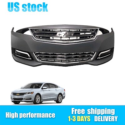 #ad New Complete Front Bumper Grille Set With Fog Lamp Fits 14 20 Chevrolet Impala $467.08