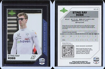 #ad 2024 Parkside NTT INDYCAR Series Blue Foil #45 Sting Ray Robb – Driver 99 $29.95
