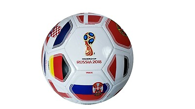 #ad 2018 Official FIFA Soccer Ball World Cup Russia World Flag White Color Limited 1 $27.50