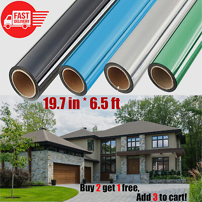#ad One Way Mirror Privacy Window Film Heat Insulate UV Reflective Tint In Outdoor $9.95
