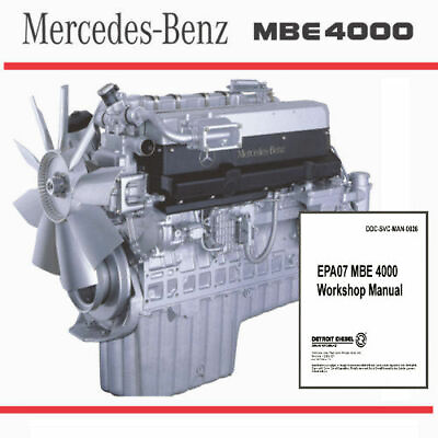 #ad Detroit Diesel Mercedes MBE 4000 Computer PDF CD Service Manual 590 Pages $9.97
