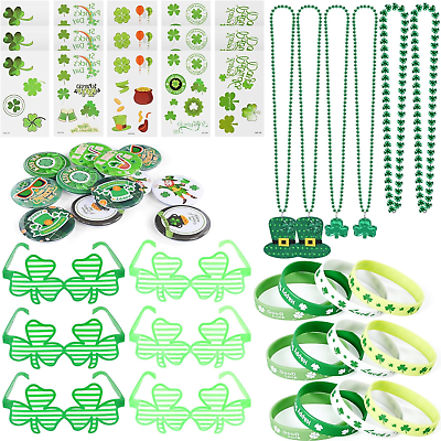 #ad 129 PCS St. Patricks Day Party Favors Set St. Patrick#x27;S Day Accessories Shamroc $19.88