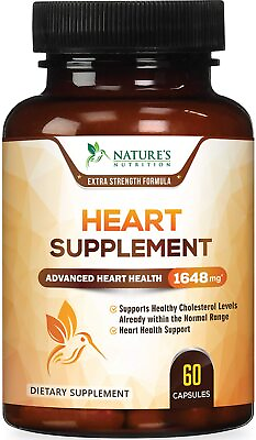 #ad Heart Supplement Advanced Blood Pressure amp; Heart Health Support Capsules $19.22