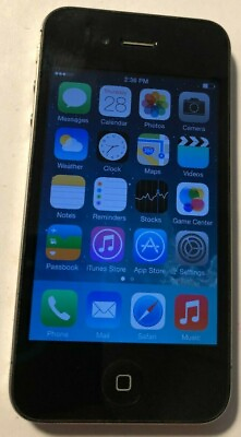 #ad iPhone 4 Black Verizon A1349 8GB CDMA Fast Ship Very Good Used IOS 7.1.2 $29.88