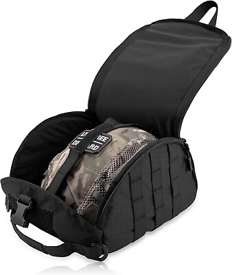 #ad Tactical Men Helmet Bag Pack Multi Purpose Molle Storage Military Carrying Pouch $39.98