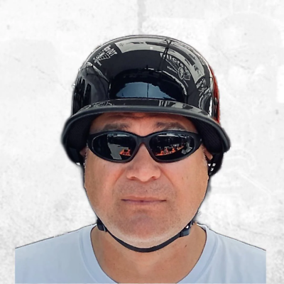 #ad Micro DOT Mayhem German Style Motorcycle Helmet $109.99