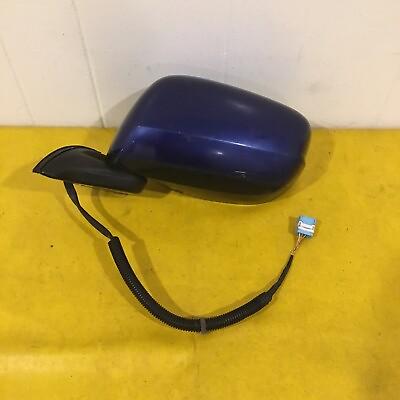 #ad 2009 2014 Honda Fit Left driver Side View Mirror E13021453 OEM BLUE $115.00