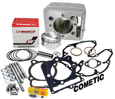 #ad Honda 400EX Top End Rebuild Kit Wiseco 4606M08500 Stock Cylinder Assembly Parts $299.99