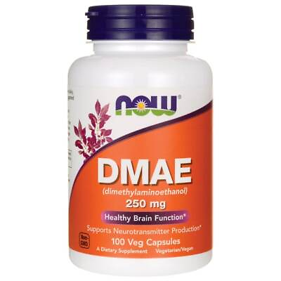 #ad NOW Foods Dmae 250 mg 100 Veg Caps $11.60