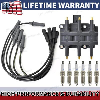 #ad 6X Spark Plugs Wire Set amp; Coil Pack For Town amp; Country Grand Caravan 3.3L 3.8L $75.44