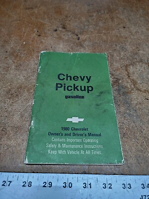 #ad 1980 Chevrolet Chevy Pick Up Pickup Gasoline 80 Owner and Driver Manual $89.97