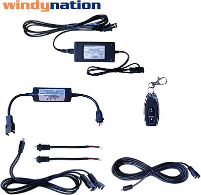 #ad WindyNation Linear Actuator DC Motor Power Supply DPDT Remote Control amp; Wiring $35.99