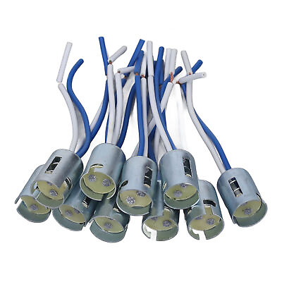 #ad 10 Pcs LED Light Bulb Socket Turn Light Base Holder Wire Connector For 1157 Bulb $10.42