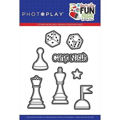 #ad PhotoPlay Etched Die Family Fun Night $15.46