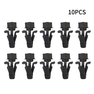 #ad 1 Pair Car Bumper Grille 10 Pcs Clips For Nissan Grille Retainer Clips $9.45