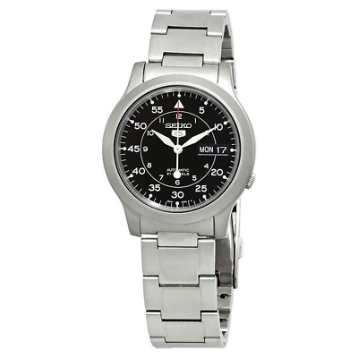#ad Seiko Men#x27;S 5 Automatic SNK809K Silver Stainless Steel Automatic Watch $228.95