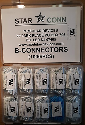 #ad Star Conn B Connectors 1000 Beanies Mixed for Low Voltage wiring $69.00