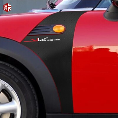 Car Side Fender Sticker Scuttles Union Jack Style Decal for MINI Cooper R56 R57 $39.98