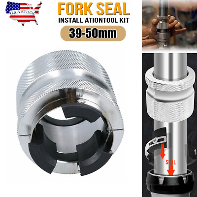 #ad Motorcycle Fork Seal Driver Tool Adjustable 39mm 50mm Oil Seals Install Tool Kit $24.00