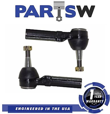#ad 2 Outer Tie Rod Ends Pair For Left Driver And Right Passenger Set Kit Warranty $23.39