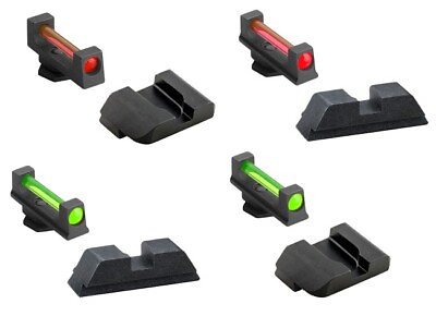 AmeriGlo Fiber Optic Combination Series Night Sight Sets for Most Glock Pistols $40.75