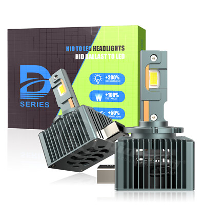 #ad D1S D1R D1C LED Headlight Bulbs 6500K Super Bright Replace Factory Xenon HID Kit $39.99
