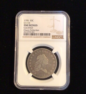 #ad 1795 Silver 50c Flowing Hair NGC Fine Details $2499.00