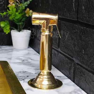 #ad Unlacquered Brass Kitchen Sprayer Handmade Sprayer With High Pressure $120.90