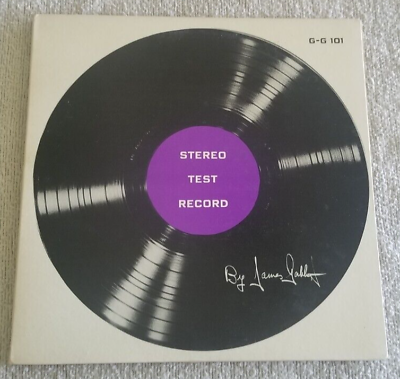 #ad James Gabbert‎–Stereo Test Record Not On Label ‎– G G 101 LP Gatefold Non Music $12.50